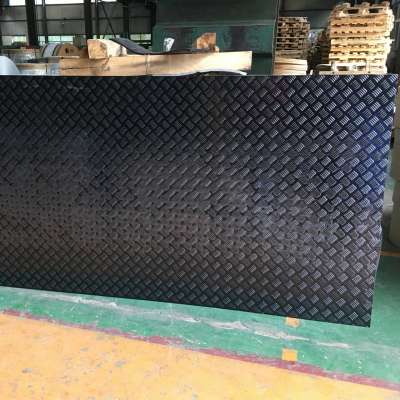 5 bars embossed checkered aluminum  sheet for trailers